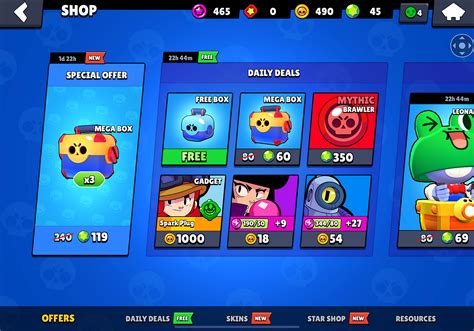 brawl stars item shop.